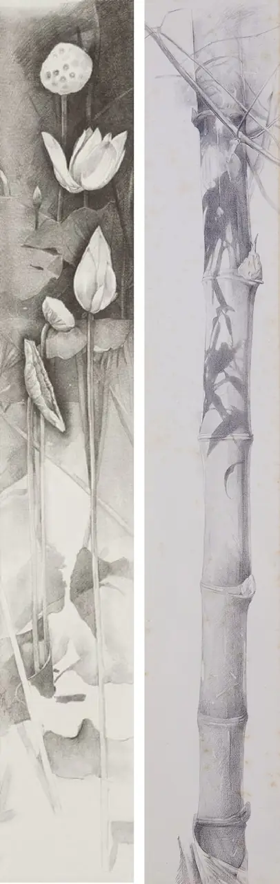 陳世明作品〈竹與荷〉